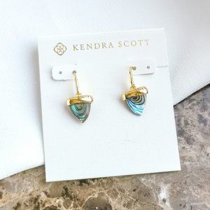 Kendra Scott | Gold Oleana Abalone Shell Drop Earrings